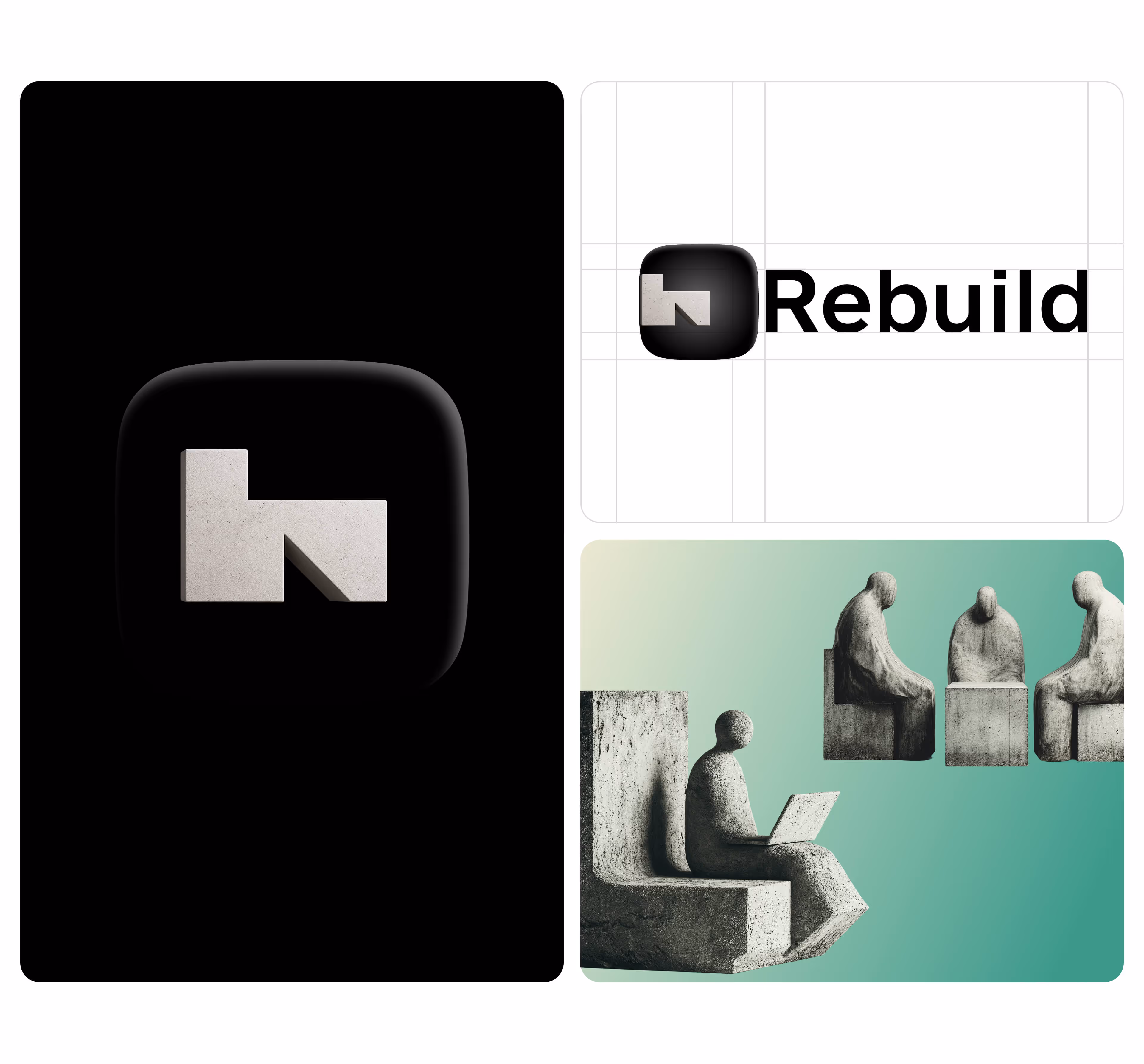 Rebuild logo construction and concrete figures